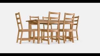 NORDVIKEN  NORDVIKEN table and 6 chairs  Shop  3DModel [upl. by Zimmer]