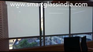 Switchable film  smart glass in office [upl. by Leugimesoj]