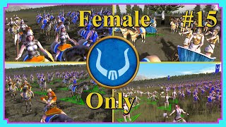 Female Only Campaign  Roxolani 15 Elephants amp Onagers  Rome Total War Barbarian Invasion  Mod [upl. by Uyekawa]