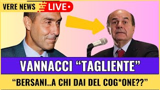 Vannacci Risponde a Bersani Io Non Offendo Mai Chiamato Nessuno Testicolo Umano [upl. by Ielak]