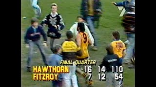 Entire 1986 Preliminary Final  Hawthorn vs Fitzroy Channel 7 [upl. by Annairdna]