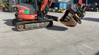 Köp Grävmaskin Kubota U554 med tiltrotator och 3 skopor på Klaravik [upl. by Anahsar196]