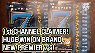 1st CHANNEL CLAIMER HUGE WIN ON BRAND NEW PREMIER 7’s CA Scratchers [upl. by Leo]