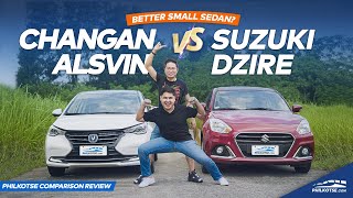 2022 Changan Alsvin vs Suzuki Dzire Comparison  Philkotse Reviews [upl. by Annagroeg597]