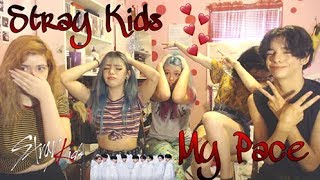 Stray Kids quotMy Pacequot MV Reaction With AUY Dance Studio Fangirling Exterme [upl. by Orelle]