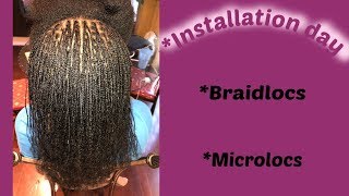 My Braid Locs Micro locs Installation [upl. by Gabbie]