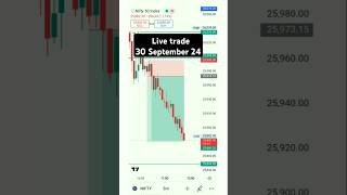 Nifty 50 live trading 30 September 2024 trading stockmarket [upl. by Kenneth]