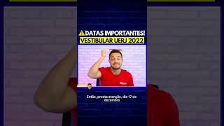 DATAS DO VESTIBULAR UERJ 2022  PROFINHO da REDAÇÃO [upl. by Atsev778]