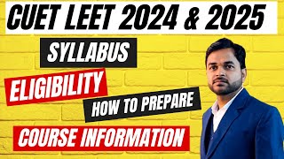 CUET LEET 2024 amp 2025 Course InformationPolytechnicPathshala [upl. by Parris]