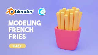 Tutorial Modeling French Fries in Blender [upl. by Rother]