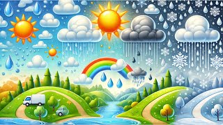 The Weather Song  Learn About Weather Types  Fun Educational Song for Kids [upl. by Hareehahs]