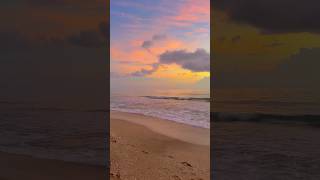 Beach sunrise over the Atlantic Ocean off the East Coast of Florida 🌅 sunrise beach florida [upl. by Dawes]