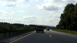 Adirondack Northway Interstate 87 Exits 27 to 25 southbound [upl. by Rosenberger]