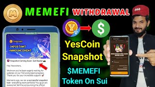 Memefi Deposit MEMEFI Token  Yescoin Snapshot Coming soon  Bool network Snapshot 1Memefi airdrop [upl. by Gayler153]