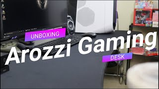 AROZZI ARENA GAMING DESK UNBOXING [upl. by Circosta]