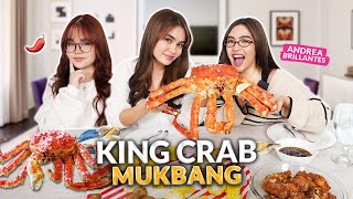 KING CRAB MUKBANG  JUICY QampA WITH ANDREA BRILLANTES  IVANA ALAWI [upl. by Imorej]