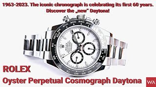 ROLEX Oyster Perpetual Cosmograph Daytona 19632023 The chronograph celebrates its first 60 years [upl. by Ahsekim]