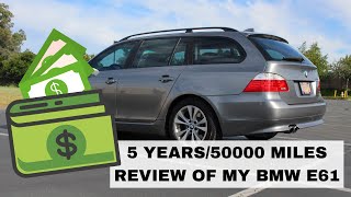 5 years50000 miles review of my BMW E61 from 75k to 125k  everything that got broken [upl. by Charisse]