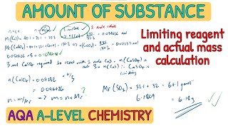 Amount of Substance Calculations  Past Paper Exam Question  ALevel Chemistry [upl. by Enyleve]