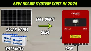 6KW Solar system installation and cost full Guide in 2024 [upl. by Yauqaj]