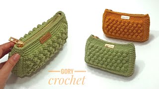 بورتفيه كروشيه بخيط المكرميه القطن crochet wallet [upl. by Yrahca]