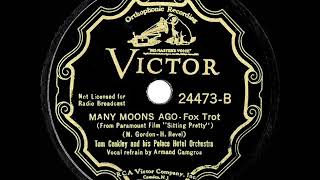 1933 Tom Coakley  Many Moons Ago Armand Camgros vocal [upl. by Ennairod738]