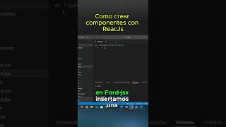 Crear componente Reactjs javascriptdesdecero reactjs aprendejavascript desarrolloweb tutorial [upl. by Emelin]