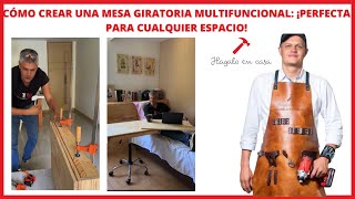 Cómo Crear una Mesa Giratoria Multifuncional ¡Perfecta para Cualquier Espacio 🛠️ [upl. by Amyas403]