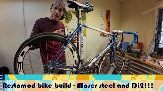 Restomod bike build  vintage Moser frame meets Di2 [upl. by Anawit]