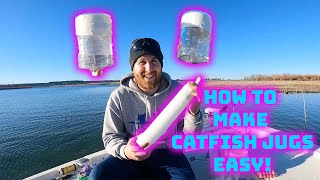 How to make CATFISH jug lines  EASY [upl. by Ballard978]