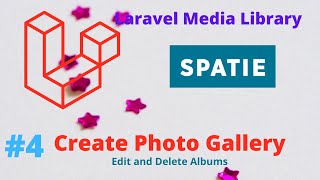 Spatie Laravel Media Library  Create Photo Gallery 4 Edit and Delete Albums [upl. by Aramal320]