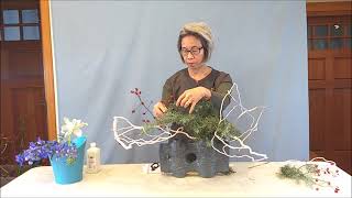 Sogetsu ikebana demonstration video December 2020 [upl. by Agnes]