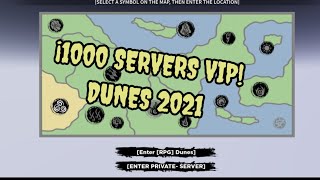 quot1000 Servidores VIP Dunesquot  Private Server Codes  Shindo Life 2 [upl. by Cressida]