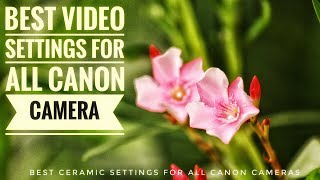 Best settings for video canon 1300d and all canon cameras in hindi video in manual mode canon [upl. by Sotos]