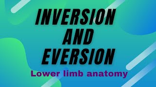 INVERSION AND EVERSION OF FOOT [upl. by Maxima]