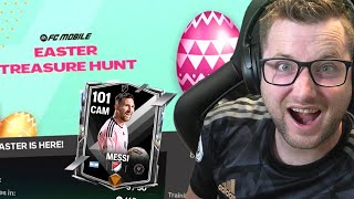 New Easter Treasure Hunt in FC Mobile Where to Find the Easter Eggs and Max Ranked Messi Gameplay [upl. by Collie]