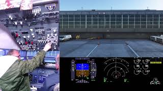 Boeing 737800 live cockpit simulator [upl. by Ylimme605]