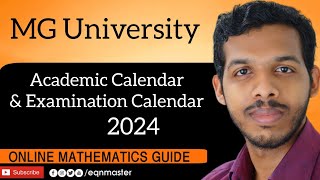 Academic Calendar and Examination calendar MG University 20242025 [upl. by Ripp]