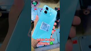 Infinix hot 50i unboxing ✅ on hand review  first look 👀 infinix hot50i unboxing [upl. by Yartnod]