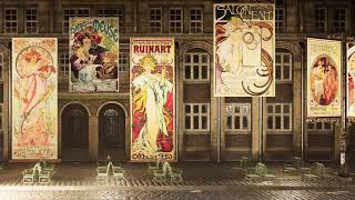 Alphonse Mucha eMotion  immersive exhibition Animated Posters and Artworks [upl. by Bendick]