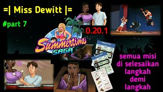 summertime saga 0201 miss dewitt all missions are completed step by step  part 7Miss Dewitt [upl. by Ploss583]