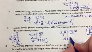 One Step Equation Word Problems [upl. by Esinek]