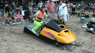 2012 Snowmobile Watercross Johnsons Pond Skishow [upl. by Drarig320]