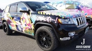 4KItasha・痛車 ボカロ・鏡音レン・ジープグランドチェロキー VOCALOID JEEP  痛Gふぇすた大阪・2016 [upl. by Gayla931]