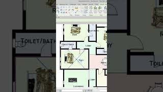 choosing color to floor plan architecture design [upl. by Liw]