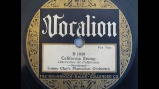 Sonny Clays Plantation Orchestra  California Stomp  1926 [upl. by Sinnej312]