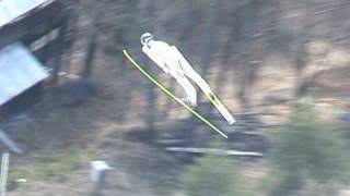 Alan Alborn ski flying 217 meters in Planica [upl. by Wallas]