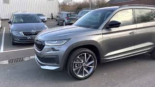 Brand New Skoda Kodiaq 20TSI SportLine DSG 4WD Graphite Grey Metallic [upl. by Samtsirhc273]