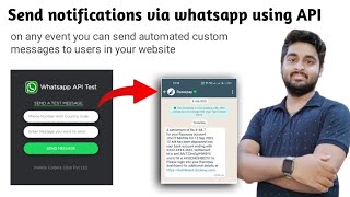 How to send whatsapp notification using API PHP [upl. by Fitzsimmons]