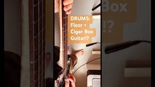 Cigar Box Guitar as Snare DRUM Hopeinen kuu  Guarda che Luna shorts guitar cigarboxguitar [upl. by Harbison71]